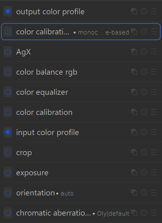 darktable.info - use second instance of color calibration module to convert color to monochrome image in darktable
