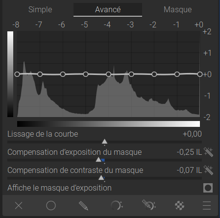 Capture d’écran du Module Égaliseur de Tons - équilibré